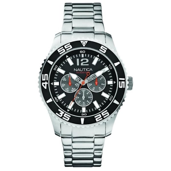 Ur - Nautica - NST-07 MULTI A15656G - Sport - Quartz - Analog - Rustfrit stål Svart silver