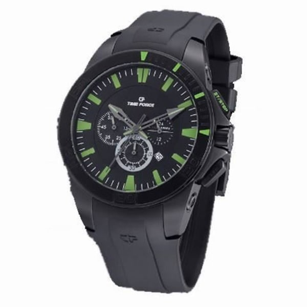 Kello - Time Force - TF4030M09 - Kvarts - Analogi - Musta