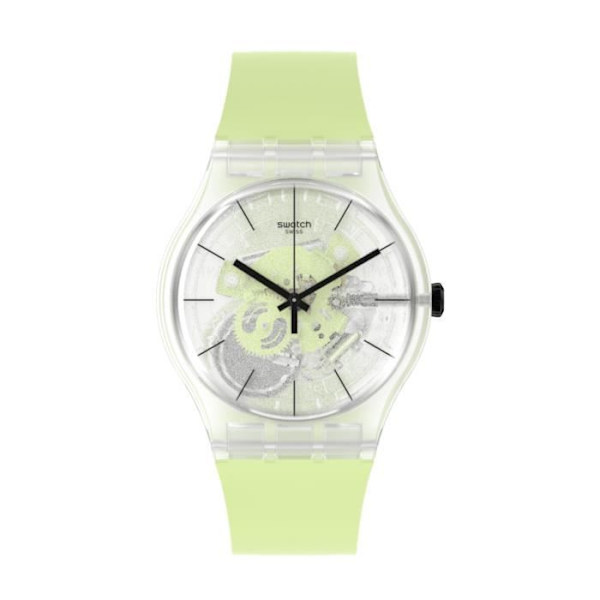 Klocka - SWATCH - GREEN DAZE - 41mm - Silikon - Unisex - Trendigt Grön
