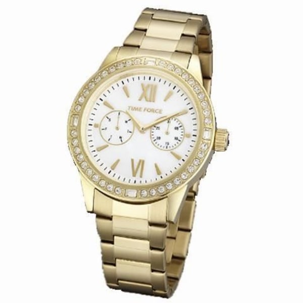 Ur - Time Force - TF4160L09M - Kvarts - Analog - Gylden