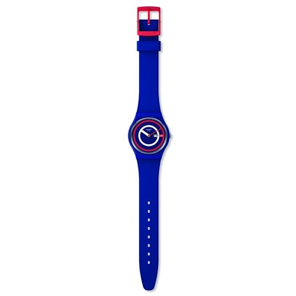 Ur - SWATCH - Blue To Basics - Silikone - Quartz - Analog Blå Vit Röd