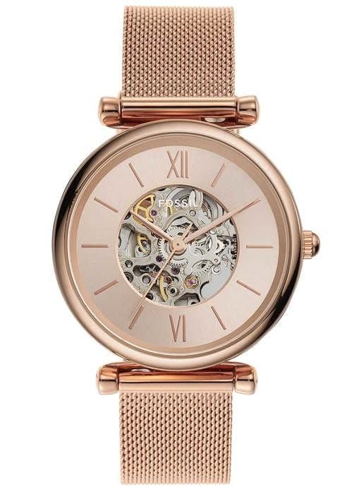 Klocka - FOSSIL - Automatisk - Rosé - Analog - Chic Ros