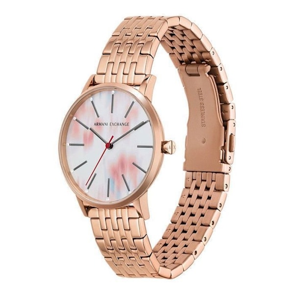 Armani Exchange Watch - Dame - AX5589 - Rustfrit stål - 36mm - Ip-rosé - Flerfarvet Ip-rosé