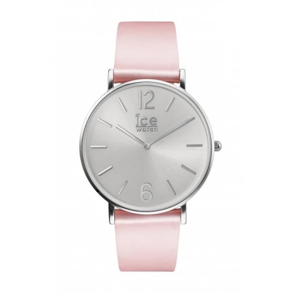 Ice-Watch - CITY tanner Pink Silver - Pink dameur med læderrem - 001511 (Lille)