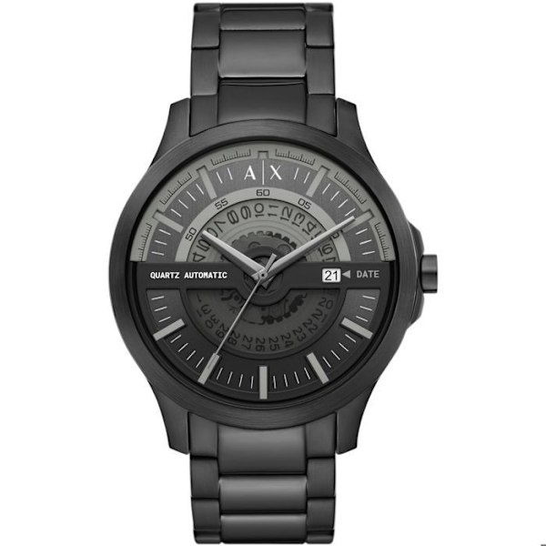 Armani Exchange Watch - Miesten - AX2444 - Musta Ruostumaton teräs - 46 mm - 5 bar Svart