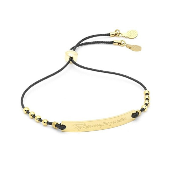 Armbånd - Mr. Wonderful - WJ30106 - Rustfrit stål - Guld - Kvinde gyllene