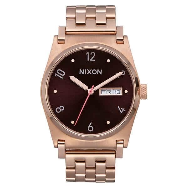 Dameur - Nixon - A9542617 - Kvarts - Ø 35 mm - Rustfrit stål - Pink Rosa, brun