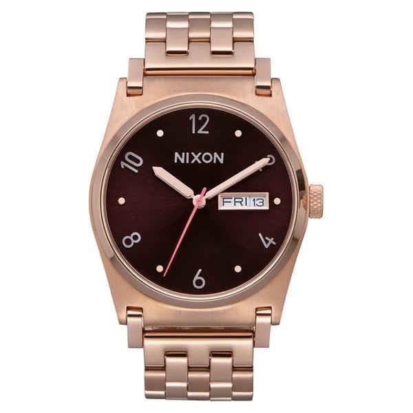 Naisten kello - Nixon - A9542617 - Kvartsi - Ø 35 mm - Ruostumaton teräs - Pinkki Rosa, brun