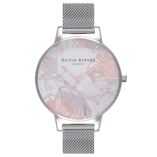 Olivia Burton Abstract Flo Klocka Kvinnor Silver
