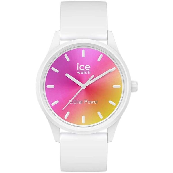 Klocka - Ice-Watch - ICE solenergi Sunset california - Solenergi - Silikon - Kvinna Vit, roséguld