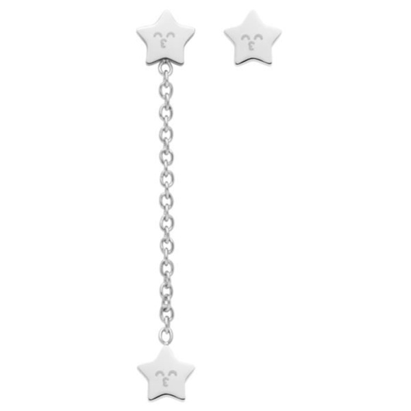 Øreringe - MR WONDERFUL - JOYAS SPARKLING WJ10000 - Sølv - Rustfrit stål - Stud Pengar