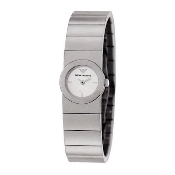 ARMANI LADIES AR5443 dameur. Penge. Kvarts. Silvergrå