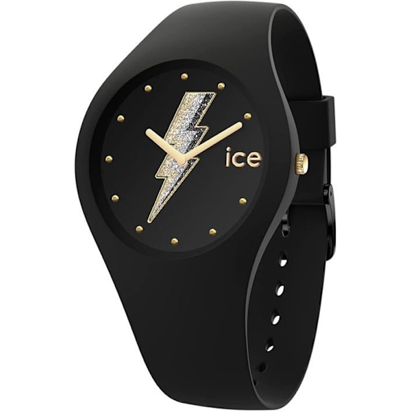 Naisten silikoni/muovihihna - ICE WATCH - Ice Watch Ice Glam Rock Electric Black M - Materiaalin väri: Musta