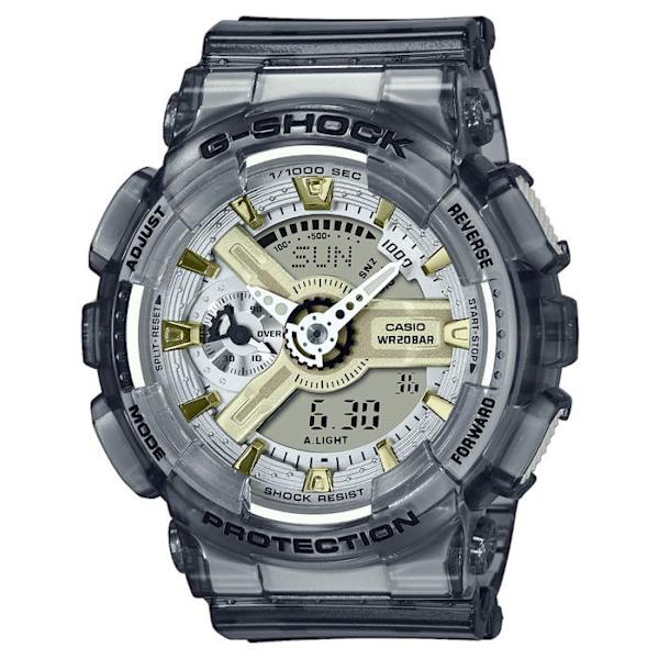 Klocka - CASIO - G-Shock GMA-S110GS-8AER - Kvarts - Resin - Dubbel skärm Kolgrå