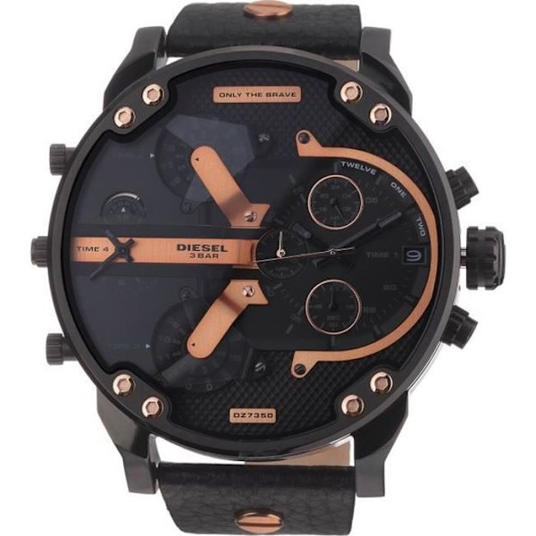 Klocka - DIESEL - DZ7350 - Kvarts - Analog - Svart Svart