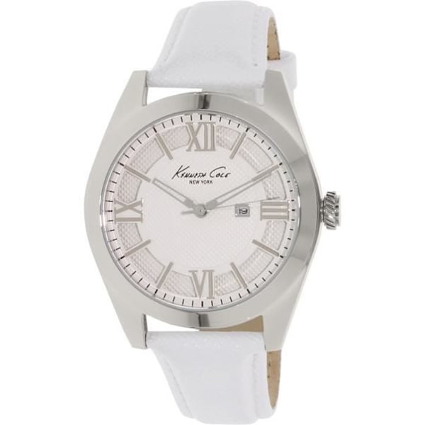 Ur - Kenneth Cole - 10021282 - Dame - Læder - Kvarts - Hvid Vit