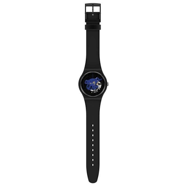 Klocka - SWATCH - TIME TO BLUE BIG - Biokeramik 41mm - Vattentät 30 Atm - Unisex Blå