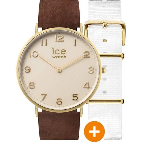 Klocka - Ice-Watch - CITY Darlington - Brunt läder - Analog - Unisex kastanj