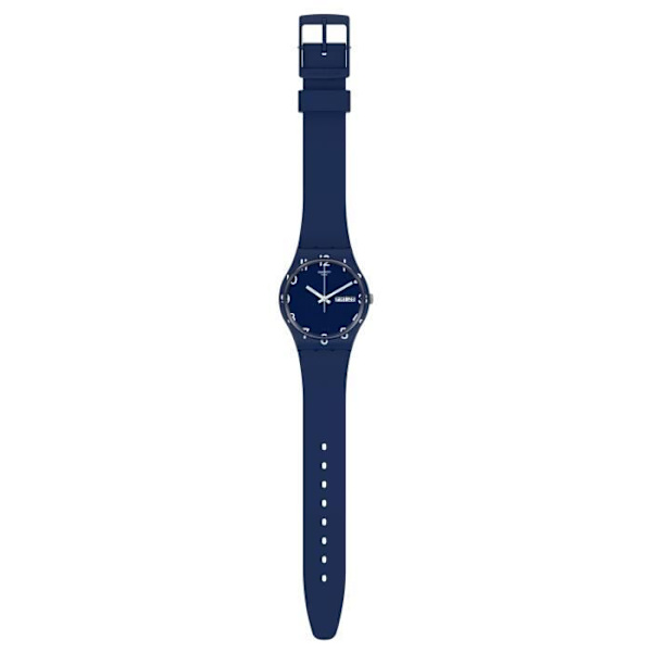 Swatch OVER BLUE 34mm Watch - Quartz - Analog - Vuxen - Blå - Resin - Unisex Blå