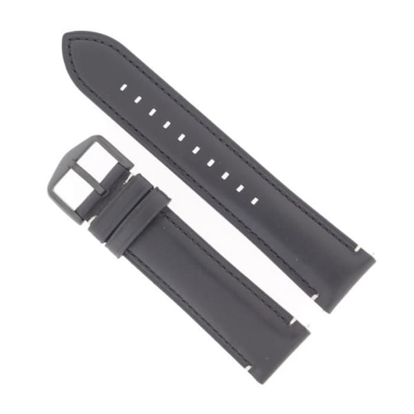 Urrem - Fossil - LB-ME3138 - Læder - 22 mm - Sort Svart