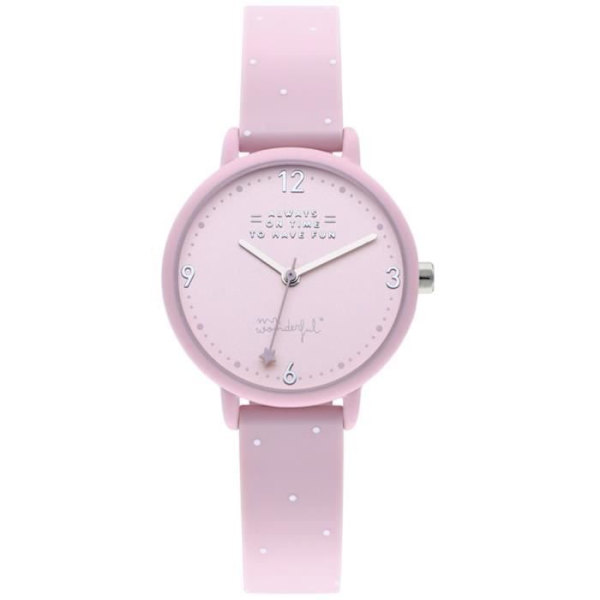 Damklocka - MR WONDERFUL - HAPPY HOUR WR35100 - Kvarts - Analog - Rosa Rosa