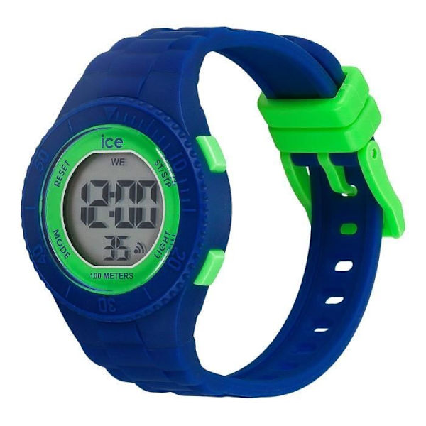 ICE-WATCH Barnklocka i blå plast - 241283 - Digital - Vattentät - Sport - Simning Blå