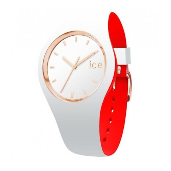 Klocka - Ice-Watch - ICE loulou Vitguld - Silikonrem - Analog display - Dam Vit, köttrosa, fuchsia, turkos, mar