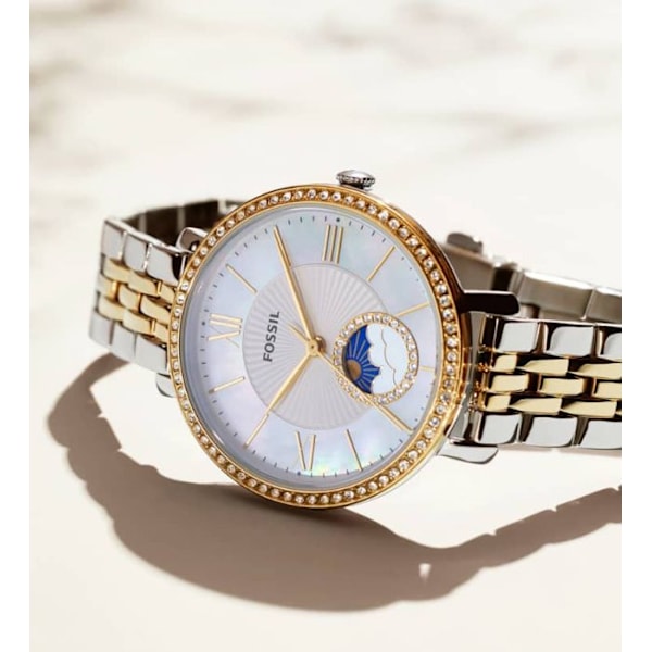 se alene tid kvinde Fossil Jacqueline Gold ES5167