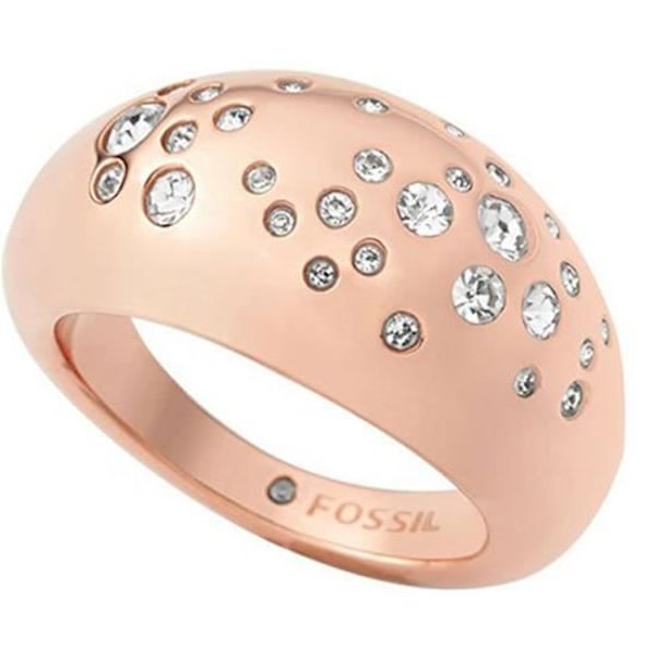 JOYERIA FOSSIL FASHION damering JF01419791503. Rosa, Vit