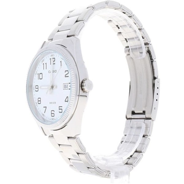 CASIO MTP-1302PD-7BVEF Kvartsur til mænd - Rustfrit stål - Analog - Vandtæt 5 ATM - Sølv