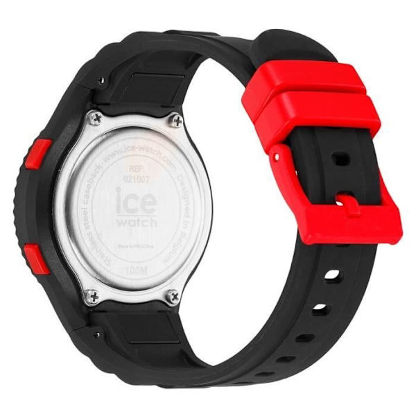 ICE-WATCH Barnklocka i svart plast - 241285 - Digital - Vattentät 5 Atm - Kvarts Svart
