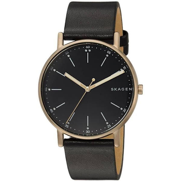 Ur - Skagen - SKW6401 - 40mm - Sort Læder - Rustfrit Stål