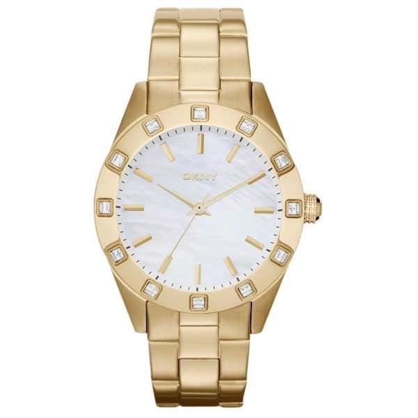 Dameur - DKNY - JITNEY NY8661 - Guld - Perlemor - Kvarts Guld, pärlemor