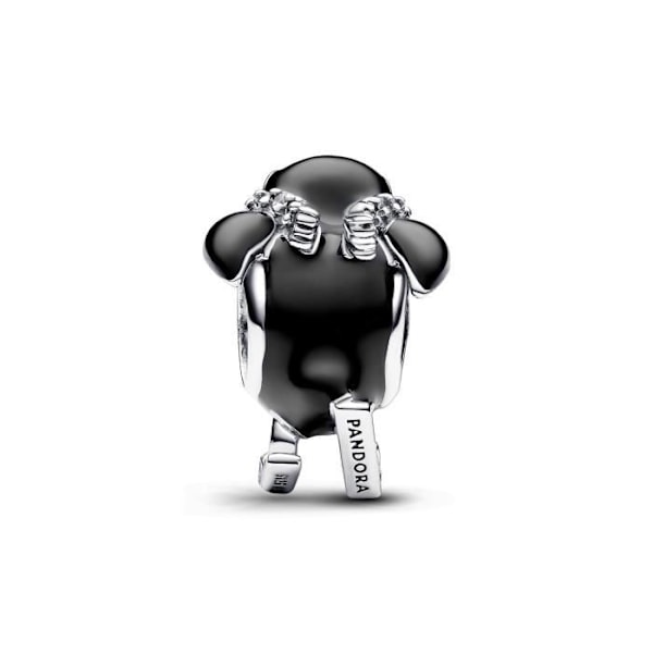 Charm i sterlingsilver - PANDORA - Skidande pingvin - Svart - Kvinna - Vinter Svart silver