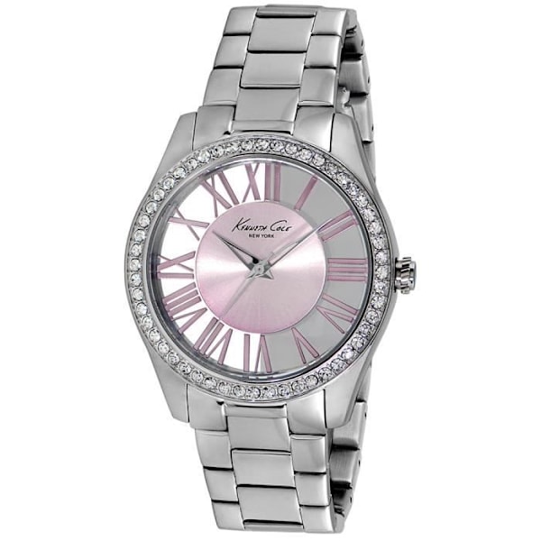 Kvinnoarmbandur - KENNETH COLE - TRANSPARENCY IKC4982 - Kvarts - Analog - Rostfritt stål Rosa, grå, silver