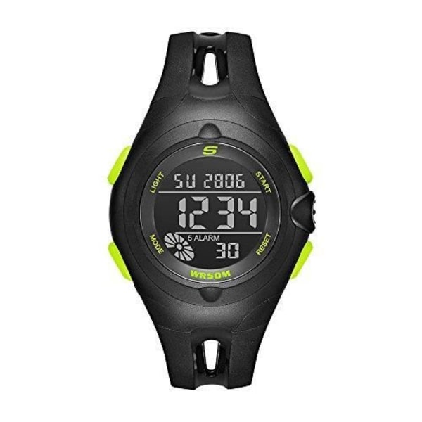 Skechers Open Center Strap Digi' Quartz Plastic Og Polyurethan Casual Watch, Farve: sort (model: Sr2079) UDOJV