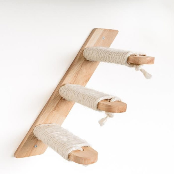 Cat Climbing Wall - RHRQuality - Beige - Kapacitet 20 kg - Mått 41x21,5 cm - Enkel installation Beige