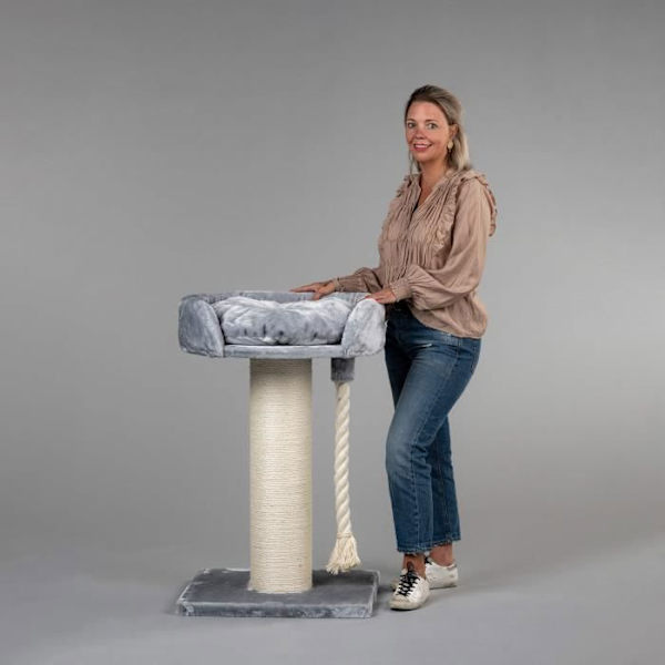 Kattträd - RHRQuality - Chartreux - Grå - 101 cm - För stora katter Grå