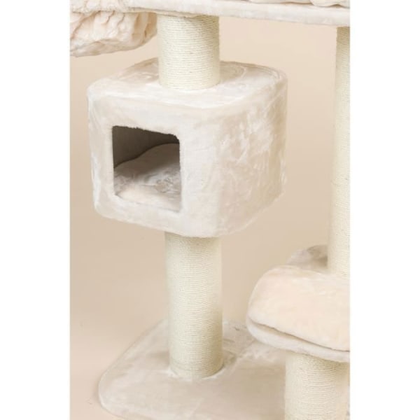 Kissapuu - RHRQuality - Devon Rex - Beige - 120 cm - Sisal-raapimet 15 cm Beige