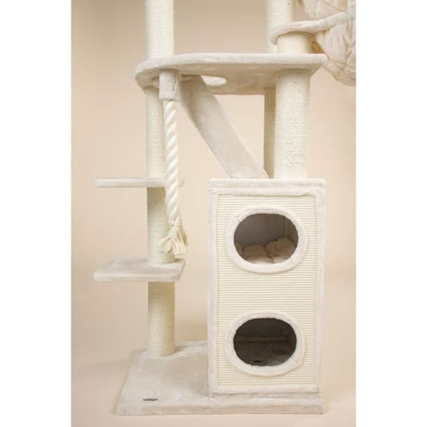 Kattetræ - RHRQuality - Cat Penthouse Plus - Beige - 192 cm - Til store katte Beige