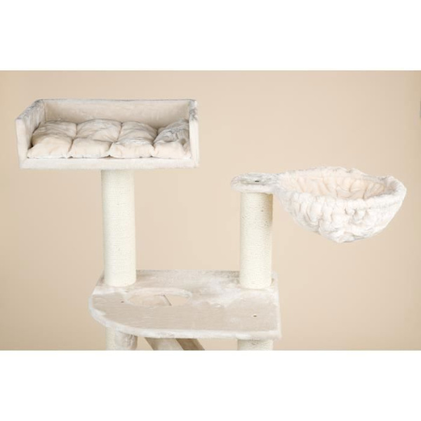 Cat Tree - RHRQuality - Cat Kattohuoneisto - Beige - Suuri - Sisä-/ulkona Beige