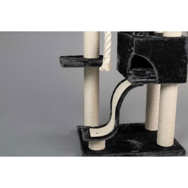Kattträd - RHRQuality - Kilimanjaro de Luxe - Mörkgrå - Stöder 20 kg - 12 cm sisalstolpar Grå