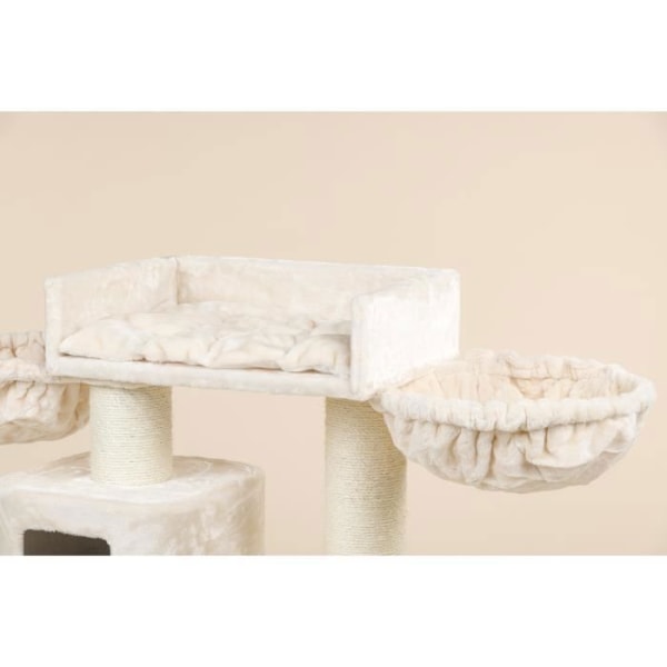 Kattetræ - RHRQuality - Devon Rex - Beige - 120 cm - Sisal kradser 15 cm Beige