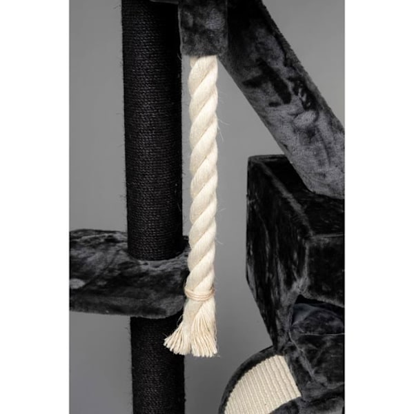 Kattträd - RHRQuality - Kilimanjaro de Luxe - Mörkgrå - Stöder 20 kg - 192 cm Grå