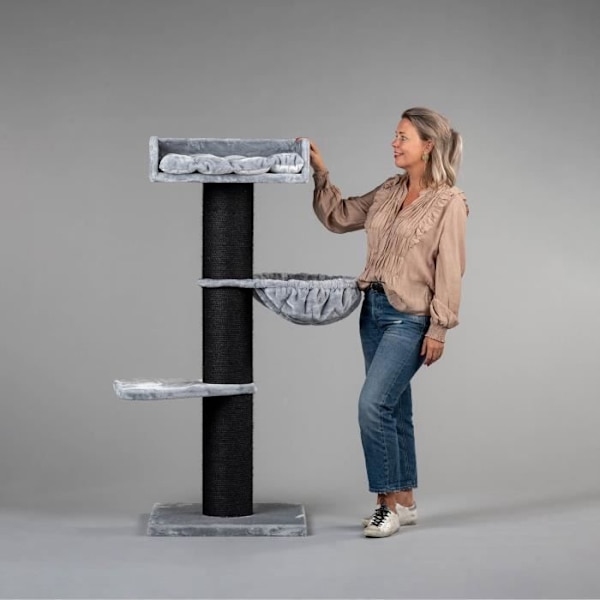 Kattetræ - RHRQuality Royalty de Luxe Blackline Grå store katte Grå