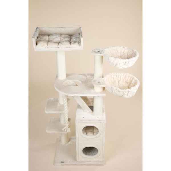 Kattetræ - RHRQuality - Cat Penthouse Plus - Beige - 192 cm - Til store katte Beige