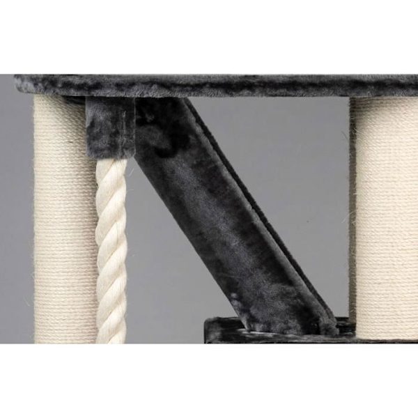 Kattträd - RHRQuality - Kilimanjaro de Luxe - Mörkgrå - Stöder 20 kg - 12 cm sisalstolpar Grå