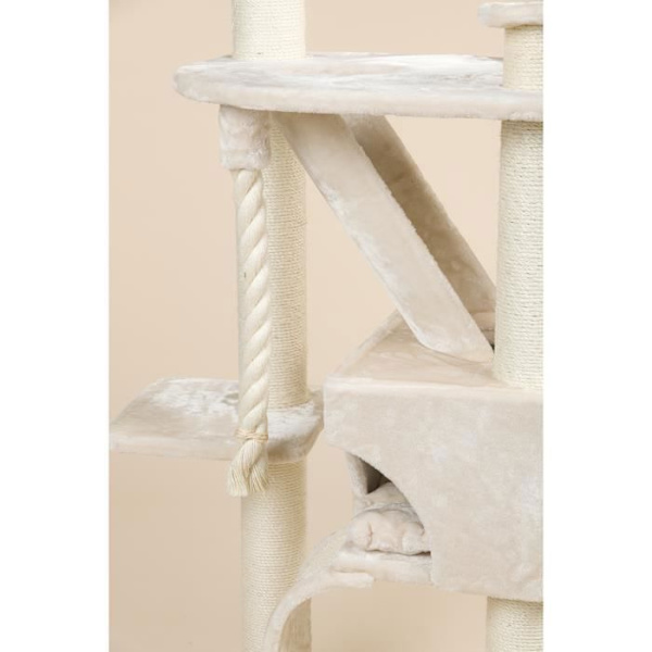 Kattträd - RHRQuality - Kilimanjaro de Luxe - Beige - Stöder 20 kg - 192 cm hög Beige