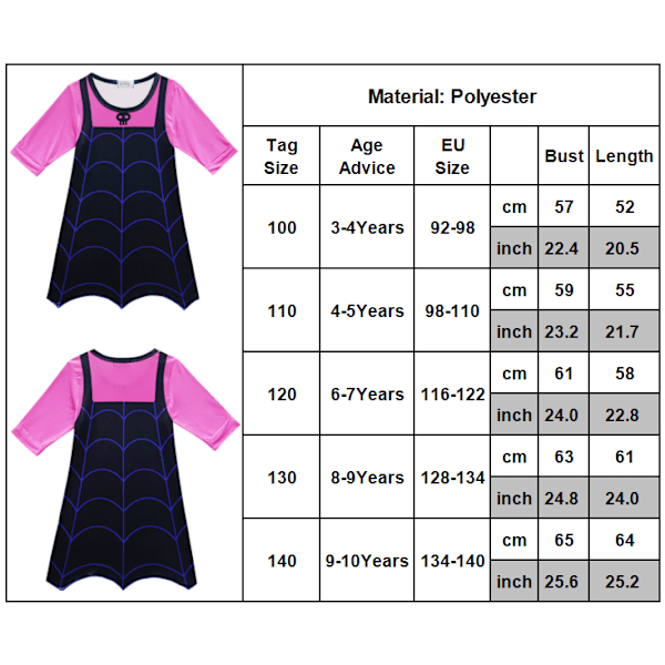 Lasten Disney Vampirina -asusetti Multi Halloween -juhlasu 130