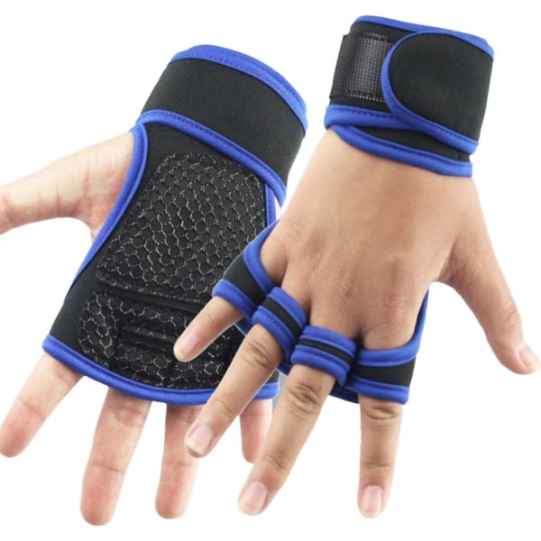 Gym Handskar Handledsträning Fitness ÖRKBLÅ Dark Blue M